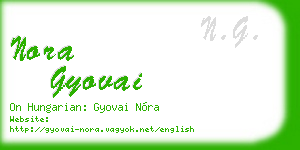 nora gyovai business card
